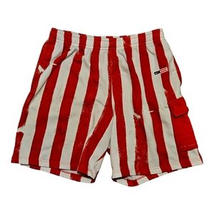 Nike Tech Fleece Athletic Shorts Mens Size 2X XXL Drawstring Candy Stripe